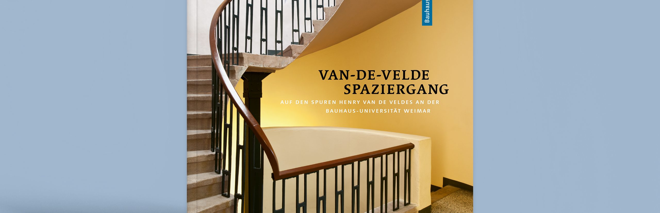 Cover des Buchs »Van-de-Velde-Sapziergang«. Herausgeberin, Theres Sophie Rohde und Herausgeber, Christian Tesch. Bauhaus-Universitätsverlag Weimar. 1. Auflage 2012.